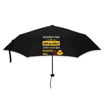 Ce n'est pas moi qui râle - Humour râleur - Parapluie standard - noir - Devant