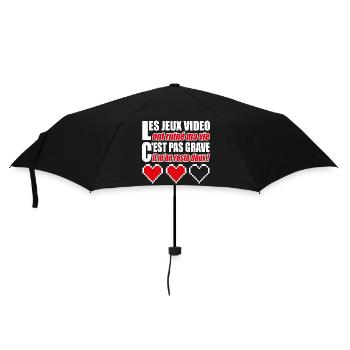 Les jeux vidéo ont ruiné ma vie humour gamer - Parapluie standard - noir - Devant