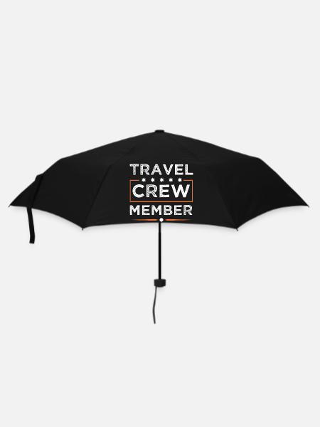 Travel Crew - Regenschirm (klein) - Schwarz