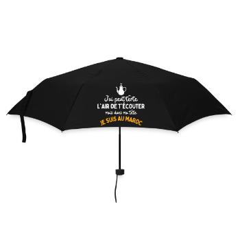 Maroc Addict | T-Shirt Humour Voyage - Parapluie standard - noir - Devant