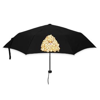 Hamster dans Popcorn Hill - Parapluie standard - noir - Devant