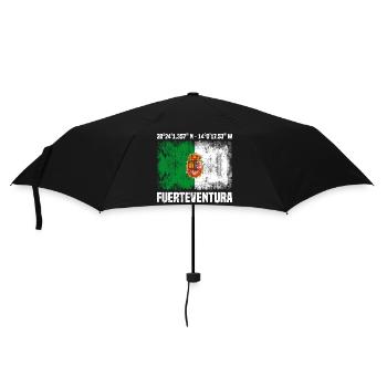 Inseltrip Fuerteventura - Regenschirm (klein) - Schwarz - Vorne