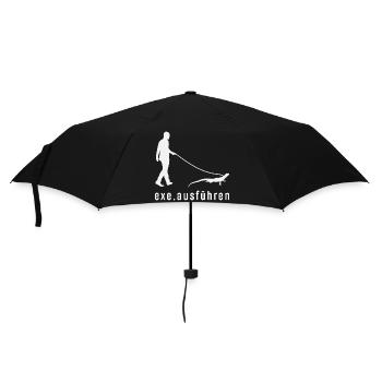 Exe Ausführen Informatiker - Regenschirm (klein) - Schwarz - Vorne
