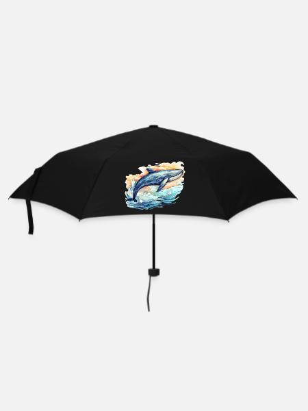 Wal - Regenschirm (klein) - Schwarz