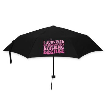 I Survived My Daughters Nursing Degree Nursing Mom - Parapluie standard - noir - Devant