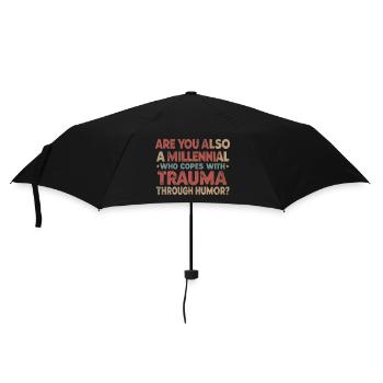 T-shirt Millennial drôle de traumatisme et humour noir - Parapluie standard - noir - Devant