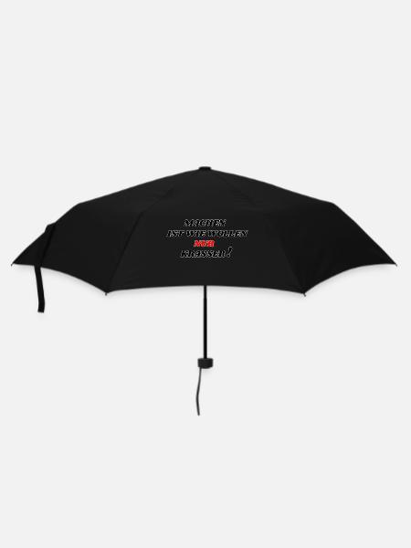 Machen ist wie wollen nur krasser! - Regenschirm (klein) - Schwarz