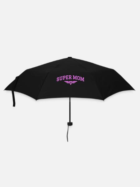 Super mon coeur ailes rose - Parapluie standard - noir