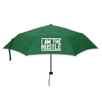 Ich bin der Hustle Funny Geschäftsinhaber, CEO - Regenschirm (klein) - Flaschengrün - Vorne