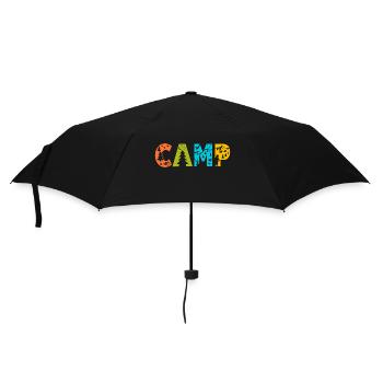 Camping Camper Camping Nature Temps De Repos Vacances - Parapluie standard - noir - Devant