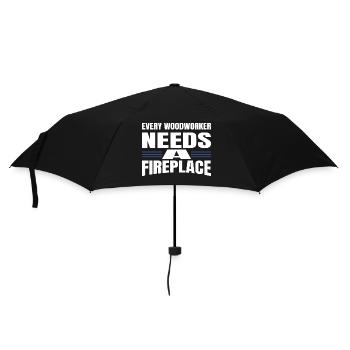 menuiserie bûcheron construction charpentier - Parapluie standard - noir - Devant