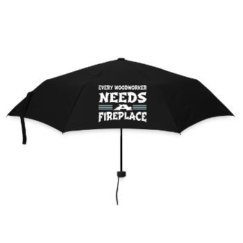 un tshirt de prière de charpentiers tshirts de salle de bingo - Parapluie standard - noir - Devant