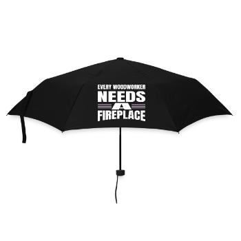 ébéniste syndicat charpentier tshirts amusant papa - Parapluie standard - noir - Devant