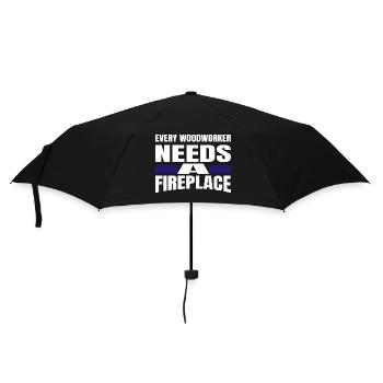 badge happy forester plombier génial idée de cadeau - Parapluie standard - noir - Devant