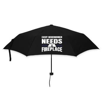 t-shirts de charpentier aaron amusants - Parapluie standard - noir - Devant