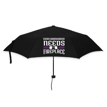 travaux forestiers dictons anniversaire idée de cadeau - Parapluie standard - noir - Devant