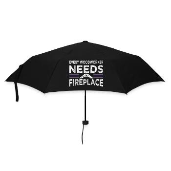 un charpentier prière tshirts papa arboriculteurs bois - Parapluie standard - noir - Devant