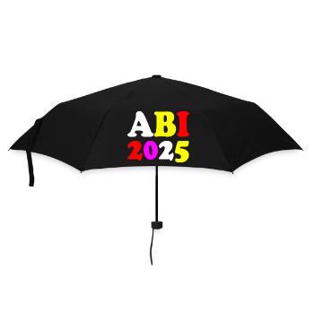 Abi 2025 - Regenschirm (klein) - Schwarz - Vorne