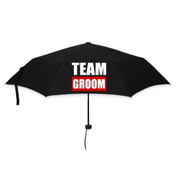 Team groom - Parapluie standard - noir - Devant