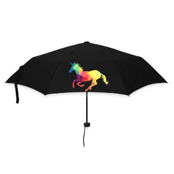 Colorful Unicorn - Umbrella (small) - black - Front
