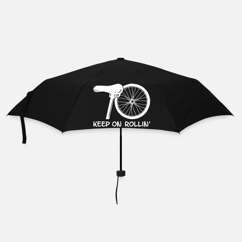 70 - keep on rollin' (white) - Regenschirm (klein) - Schwarz