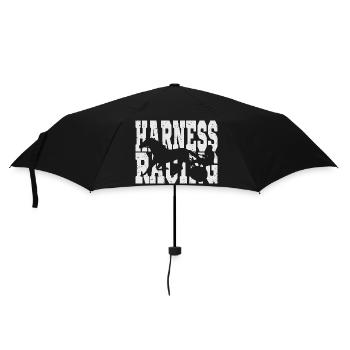 Trotter Trotting Race Design - Umbrella (small) - black - Front