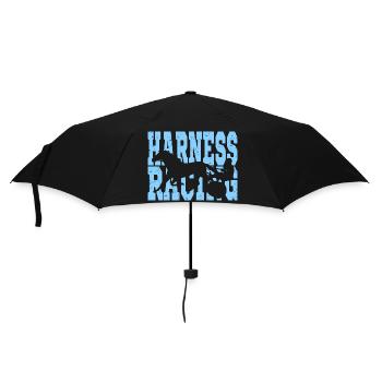 Course de trot - Parapluie standard - noir - Devant