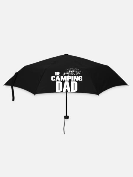 The Camping Dad - Regenschirm (klein) - Schwarz