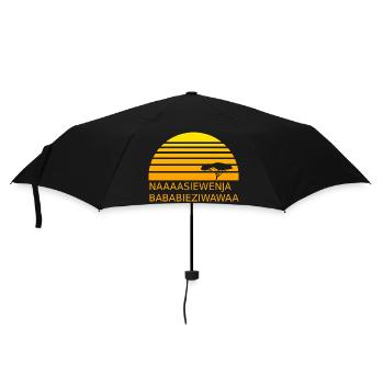 Naaasiewenja-Bababieziwawaa - Regenschirm (klein) - Schwarz - Vorne
