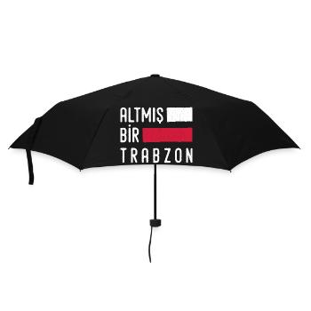 61 Trabzon Turkey Turkiye gift holiday TR Türk - Umbrella (small) - black - Front