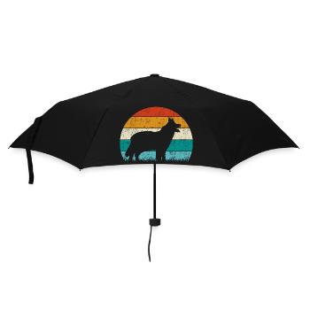 Chodsky Pes Chien de berger de Bohême Rétro Vintage - Parapluie standard - noir - Devant