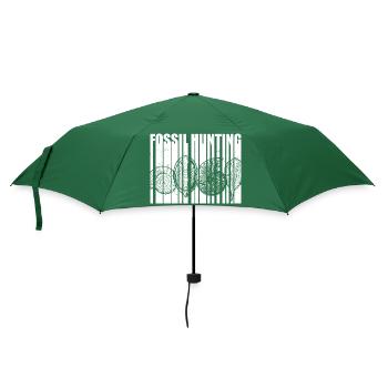 Fossil Collector Sayings | Fossils Gift Ideas - Umbrella (small) - bottlegreen - Front
