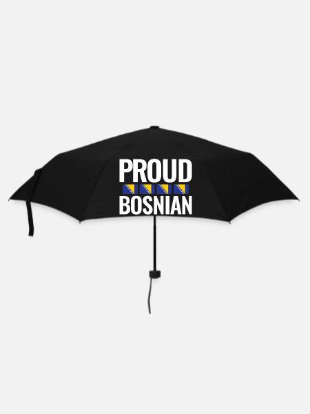 Trotse Bosnische Bosnië Balkan Bosnische Vlag - Paraplu (klein) - zwart