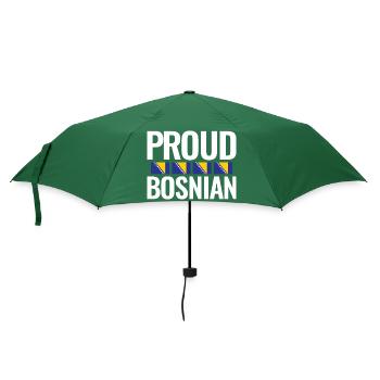 Fier drapeau bosniaque des Balkans - Parapluie standard - vert bouteille - Devant