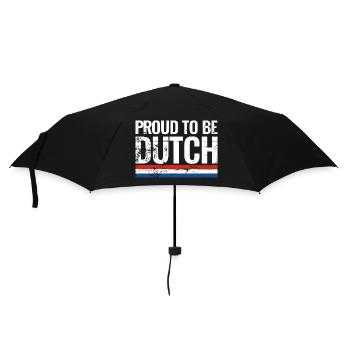 Proud To Be Dutch Netherlands Flag Netherlands - Umbrella (small) - black - Front