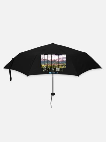 Oberstdorf Allgäu Vintage Bayern Deutschland Souve - Regenschirm (klein) - Schwarz