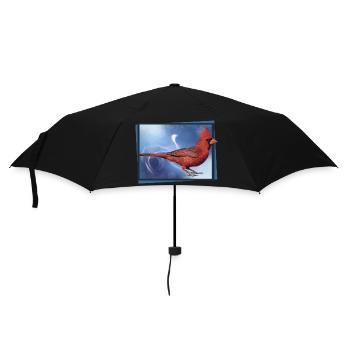 Der nördliche Kardinal - Regenschirm (klein) - Schwarz - Vorne