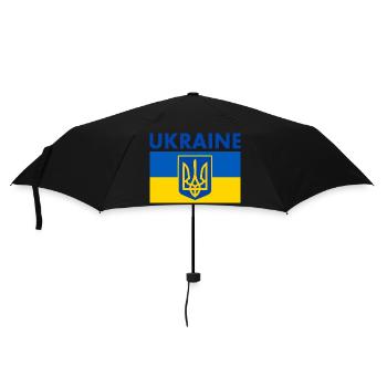 Ukraine - Parapluie standard - noir - Devant