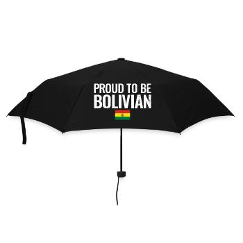 Fier d’être Bolivie Bolivie drapeau bolivien - Parapluie standard - noir - Devant