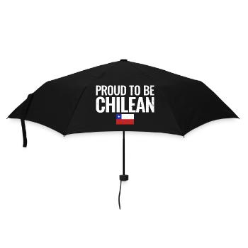 Proud To Be Chilean Chile Flag - Umbrella (small) - black - Front