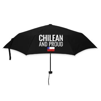 Chilean And Proud Chile Flag - Umbrella (small) - black - Front