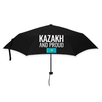 Kazakh And Proud Kasachstan Kasachisch Kasache - Umbrella (small) - black - Front