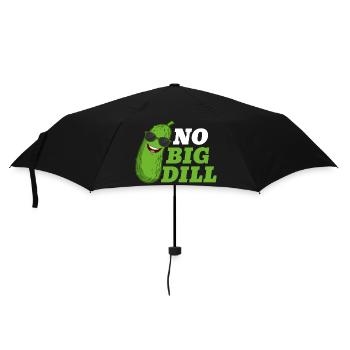 No Big Dill Cucumber Pickle - Regenschirm (klein) - Schwarz - Vorne