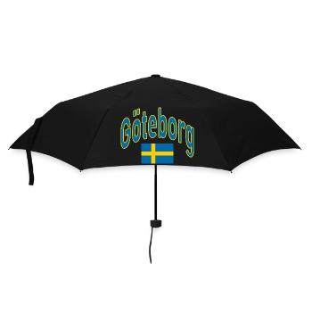 Gothenburg Sweden Flag - Umbrella (small) - black - Front