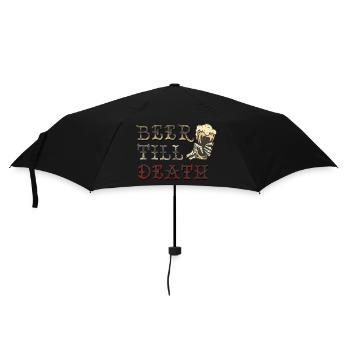 Bière jusqu’à la mort Buveur de bière Amateurs de bière - Parapluie standard - noir - Devant