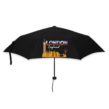 London Skyline Gradient Script - Umbrella (small) - black - Front