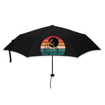 Basque pelota | Vintage retro Basque pelota - Umbrella (small) - black - Front