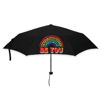 LGBTQ Be You Gay Pride LGBT Ally Rainbow Flag - Parapluie standard - noir - Devant