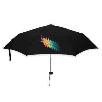 Vintage-Klettern - Regenschirm (klein) - Schwarz - Vorne