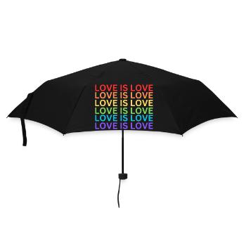 L’AMOUR EST L’AMOUR ❤️ - Parapluie standard - noir - Devant